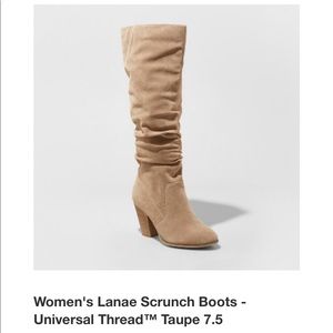Universal Thread (Target) microsuede slouch boots